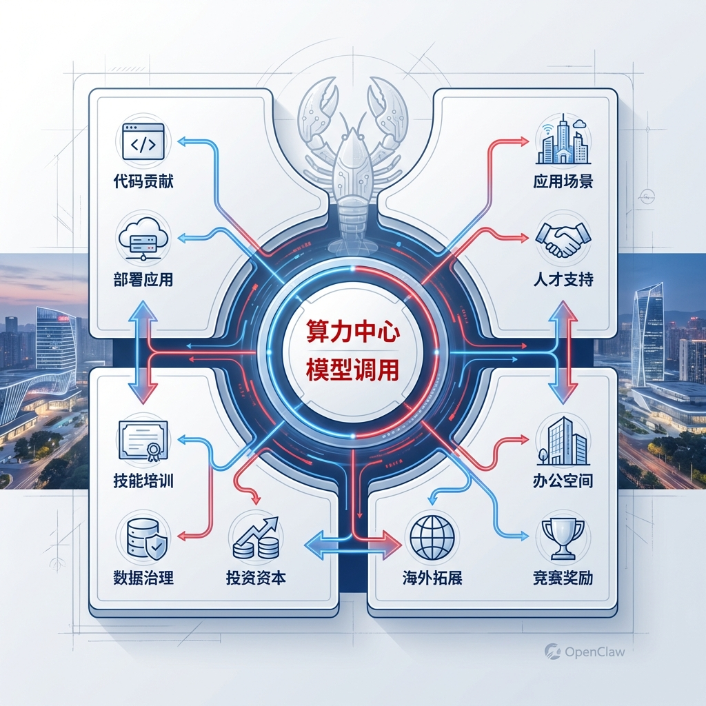 图2：耦合式 AI 生产链 — 方图版