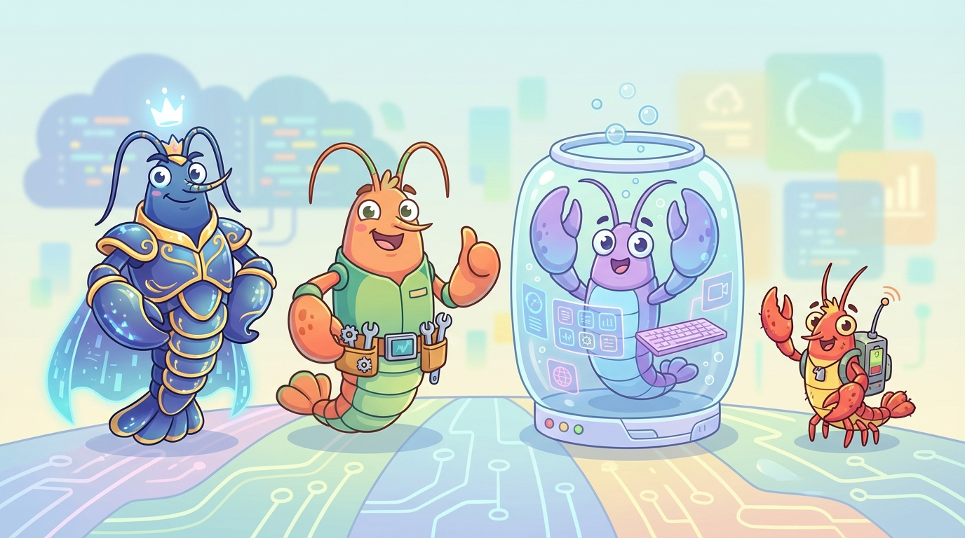 四类龙虾品种对照图