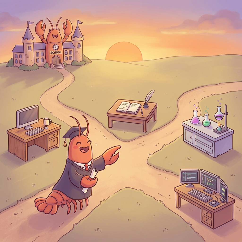 龙虾毕业后该走哪条路